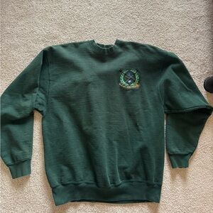 Fruit of the Loom Dark Green Crewneck Sweater